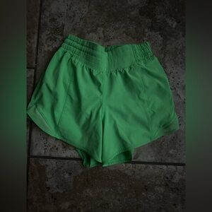 Lululemon Athletica Vibrant Green Athletic Shorts